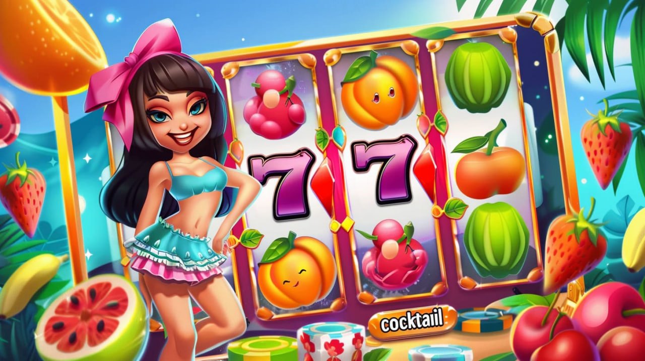 Antarmuka slot online berwarna-warni dengan berbagai mesin slot populer